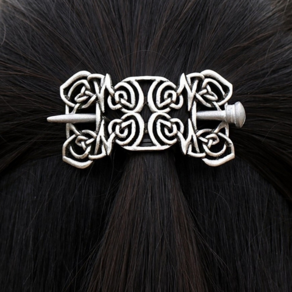 New Celtic Nordic Viking Silver-tone Hairpin